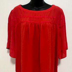 LOFT blouse - Red, XL